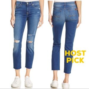 🎉HP :7 For All Mankind: Roxanne Ankle Jeans Sz: 32